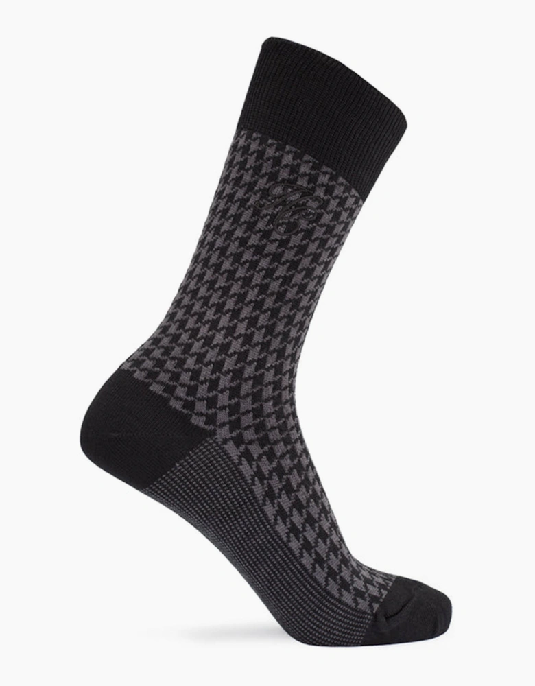 HOLLAND HOUNDSTOOTH SOCK GIFT BOX CHARCOAL