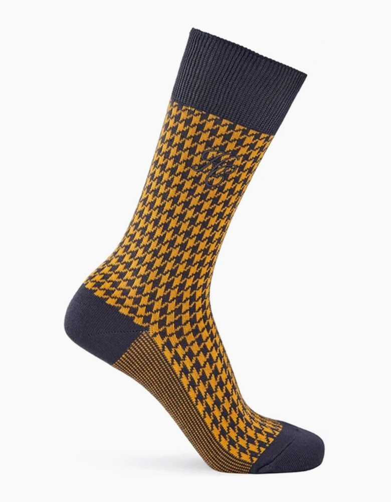 HOLLAND HOUNDSTOOTH SOCK GIFT BOX CHOCOLATE