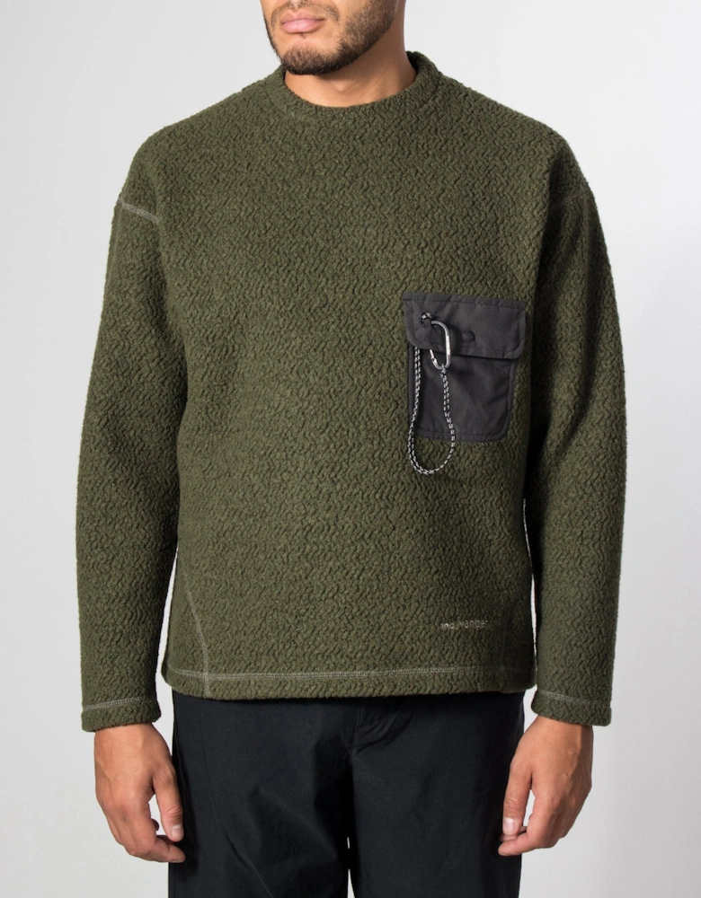 Relaxed fit Re wool JQ Crew Neck Jumper