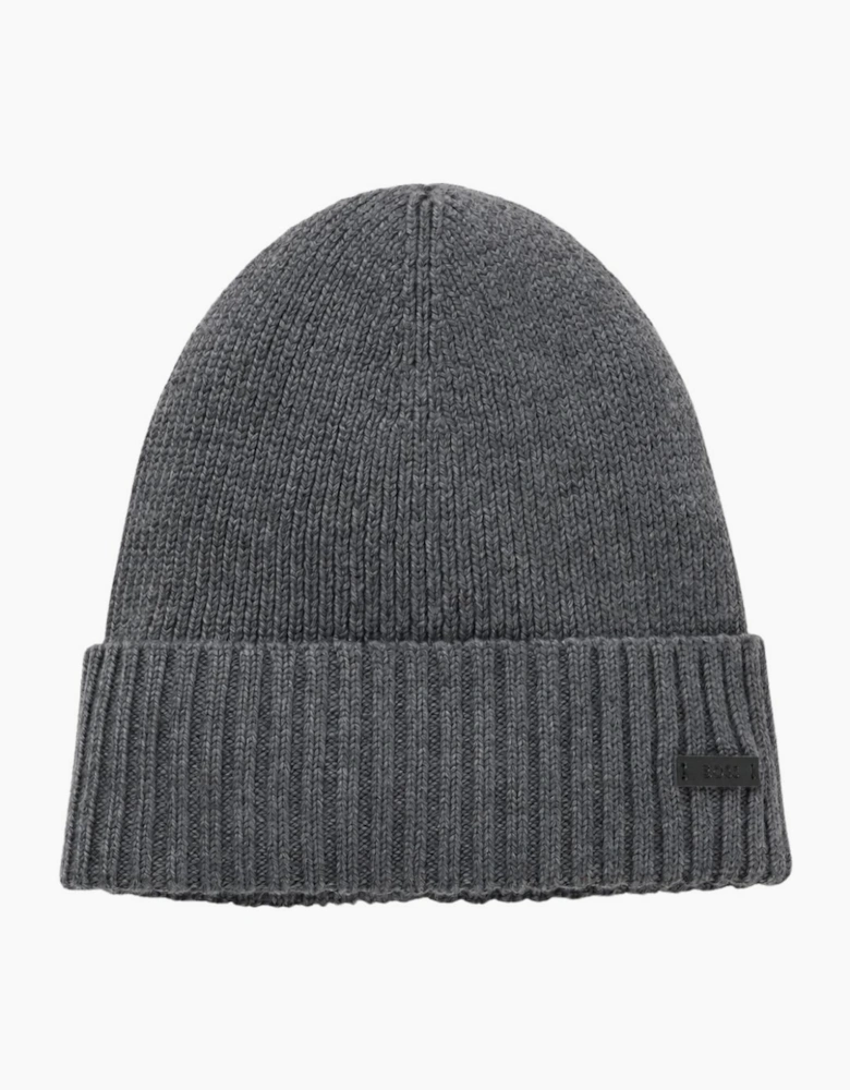 Fati Virgin Wool Grey Beanie