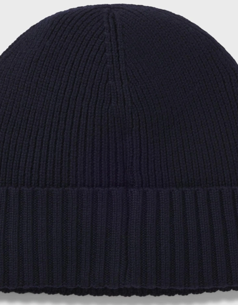 Fati Virgin Wool Navy Beanie
