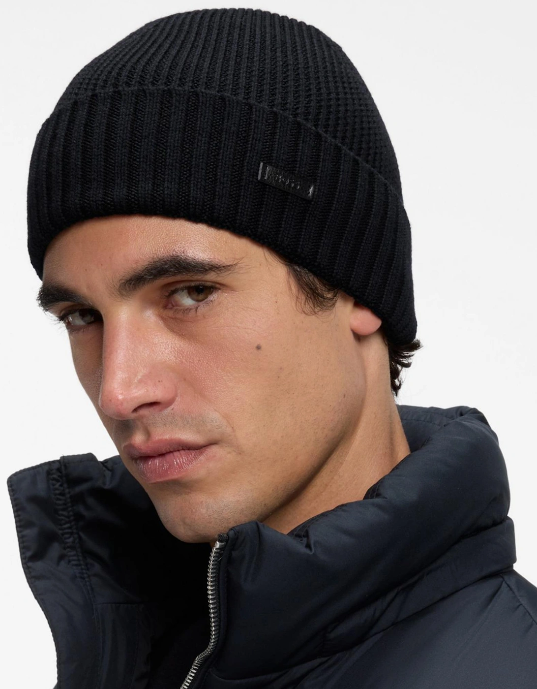 Fati Virgin Wool Black Beanie