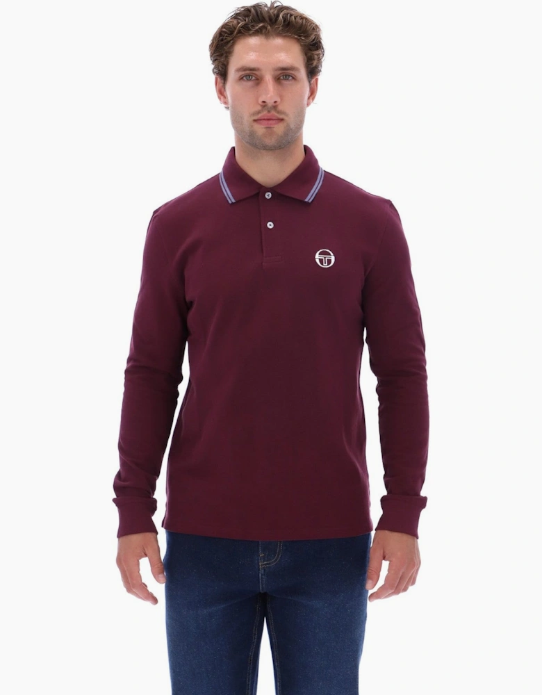 Sergio Tacchini Mens Sergio 020 Long Sleeve Polo Shirt