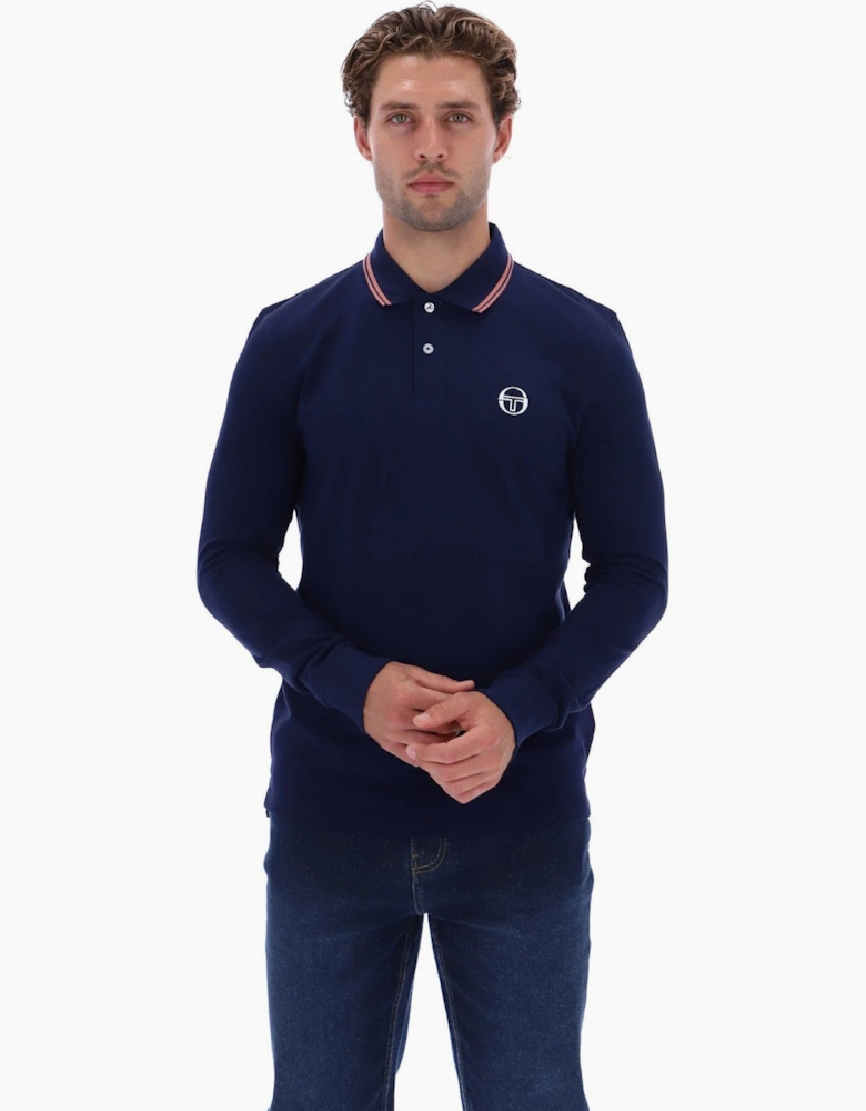 Sergio Tacchini Mens Sergio 020 Long Sleeve Polo Shirt