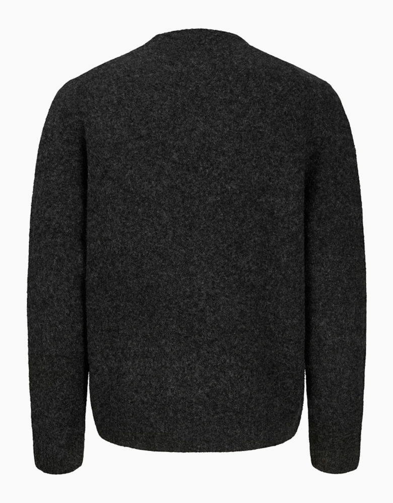Jack & Jones JPRBlasimon souffle knit crew jumper MEDIUM GREY MELANGE