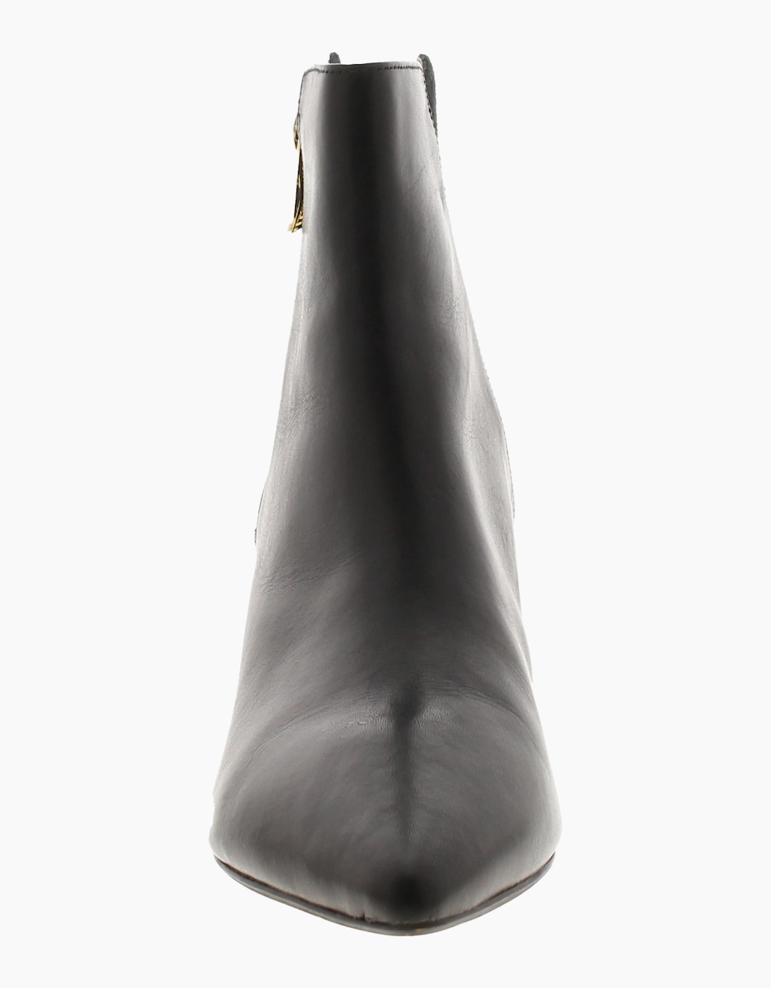 Clarks Womens Ankle Boots Violet 55 Zip Black Leather Zip black UK Size