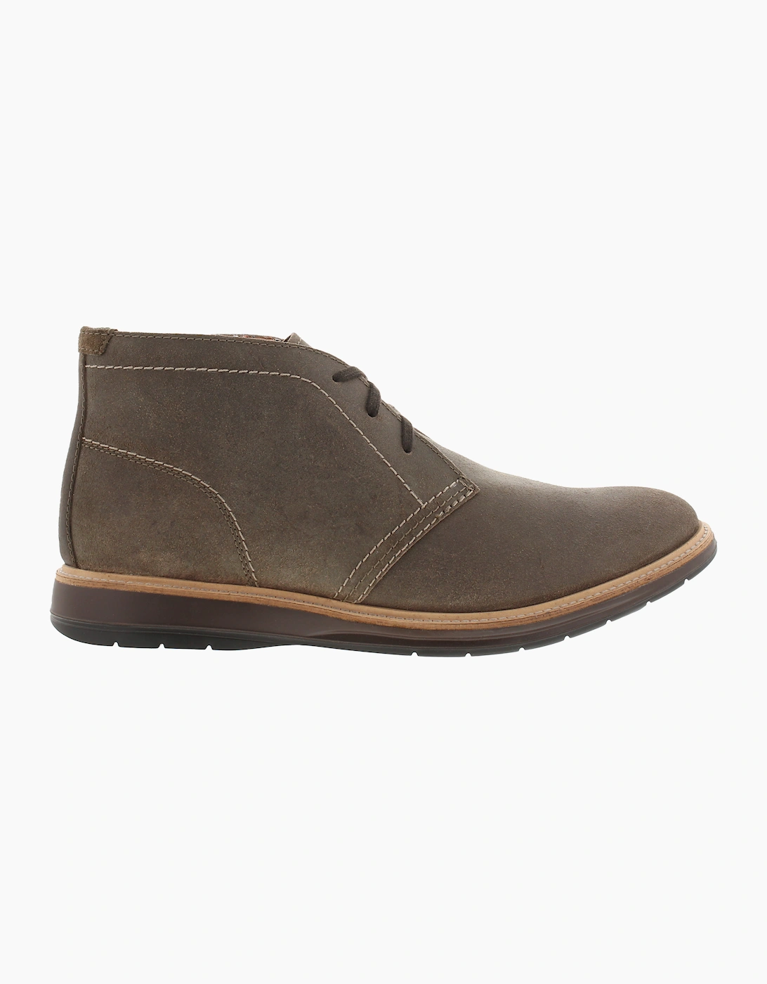 Clarks Mens Chukka Boots Chantry Mid Grey Waxy Suede Lace Up grey UK Size