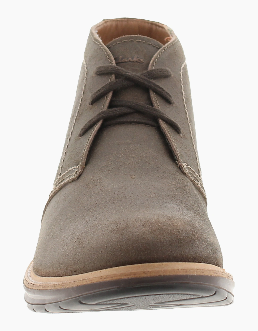 Clarks Mens Chukka Boots Chantry Mid Grey Waxy Suede Lace Up grey UK Size
