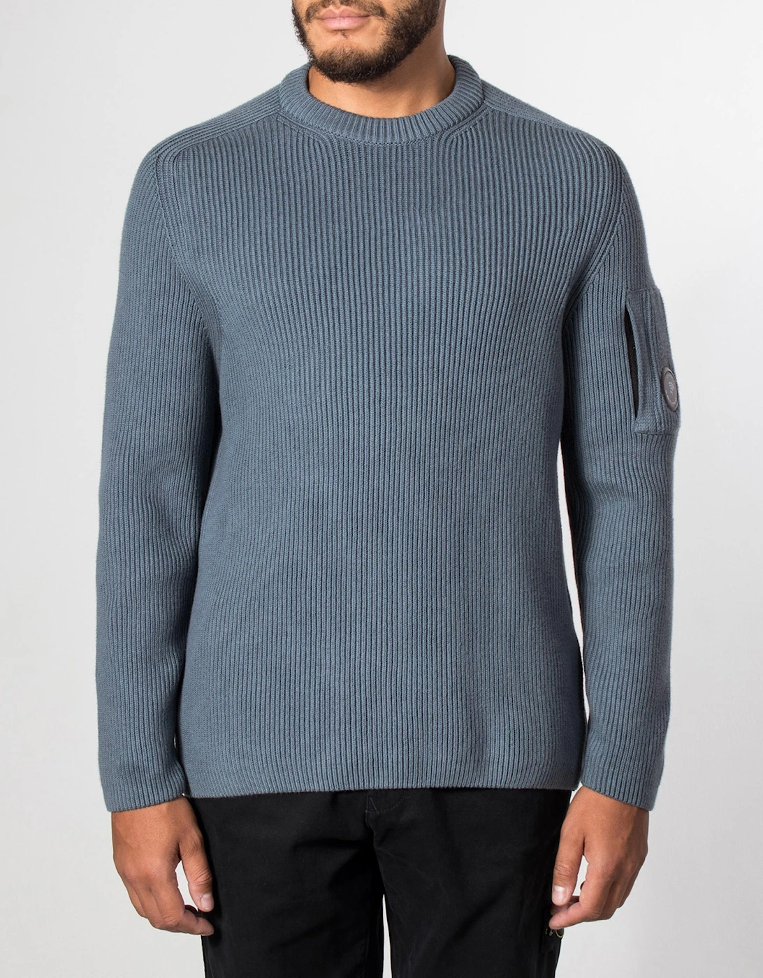 Full Rib Cotton Crewneck Lens Jumper