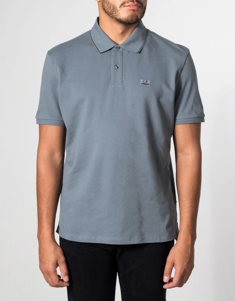 Regular Fit Stretch Piquet Striped Collar Polo Shirt
