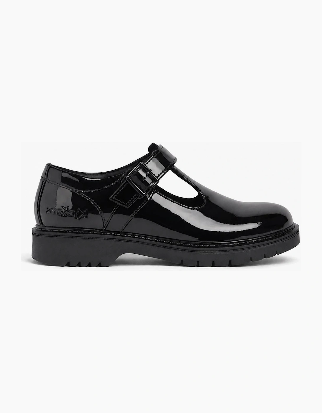 FINLEY T-BAR Girls School Shoes Black