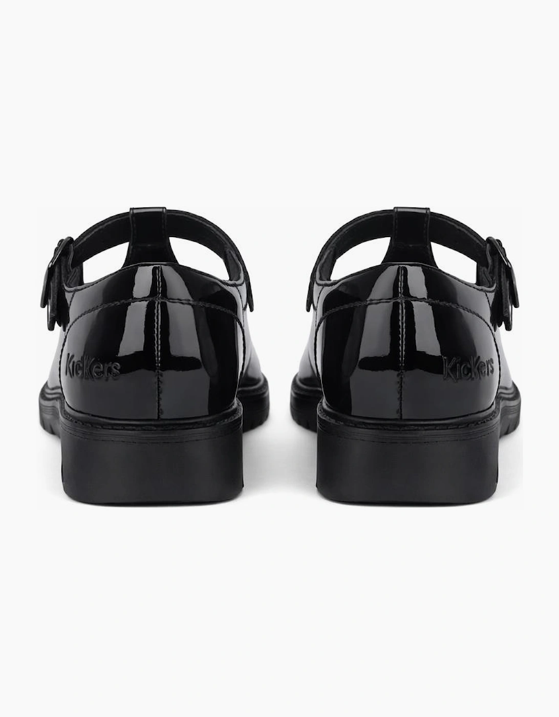 FINLEY T-BAR Girls School Shoes Black