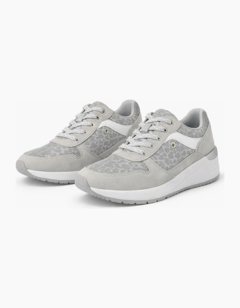 Cipriata L529FS NOVELIA Womens Trainers Silver/White/Animal Print