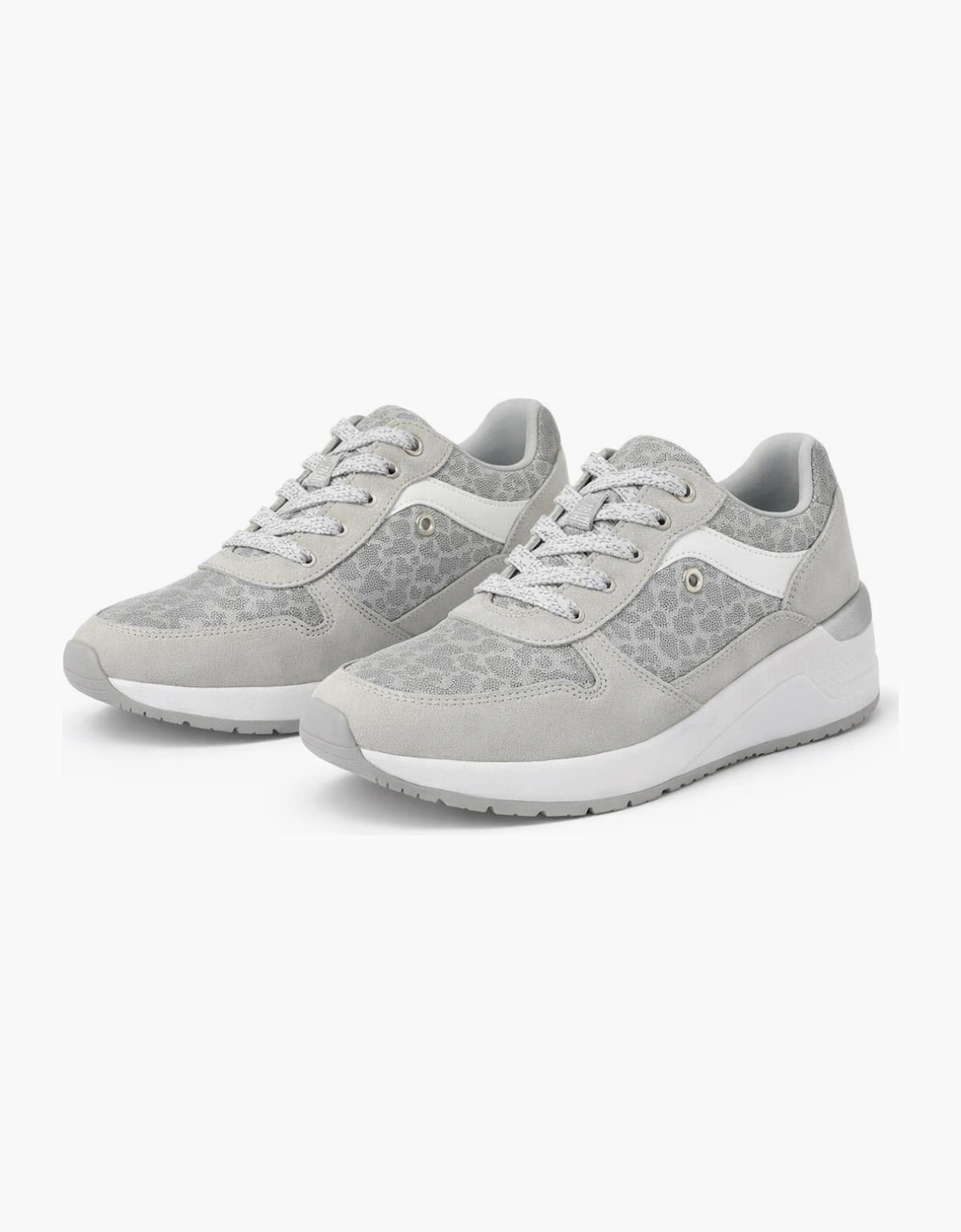 Cipriata L529FS NOVELIA Womens Trainers Silver/White/Animal Print