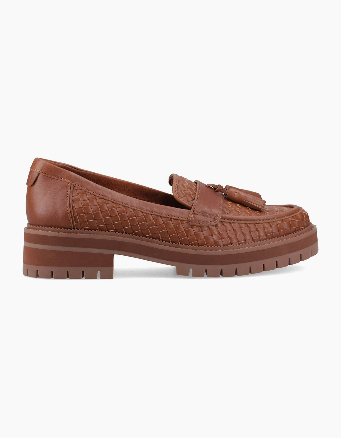 TOMS Cara Woven Women's Amber Brown Loafers