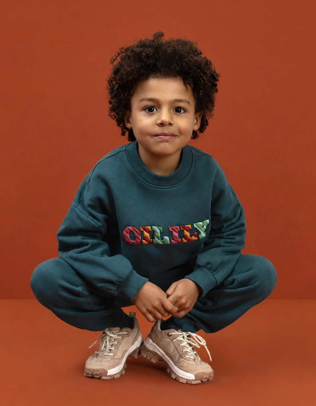 Boys Teal Green Multicoloured Logo Tracksuit