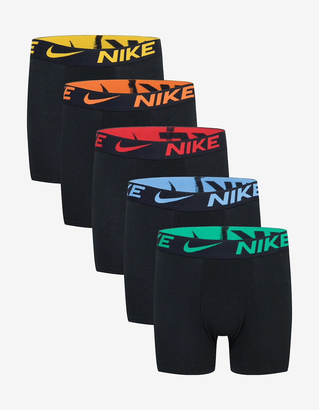 Nike Boys 5 Pack Colour Pop Boxer Shorts Set in Black