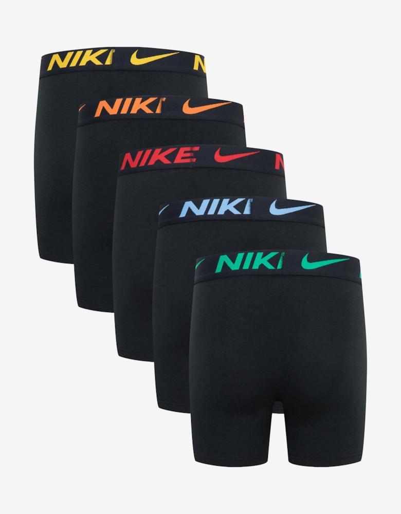 Nike Boys 5 Pack Colour Pop Boxer Shorts Set in Black