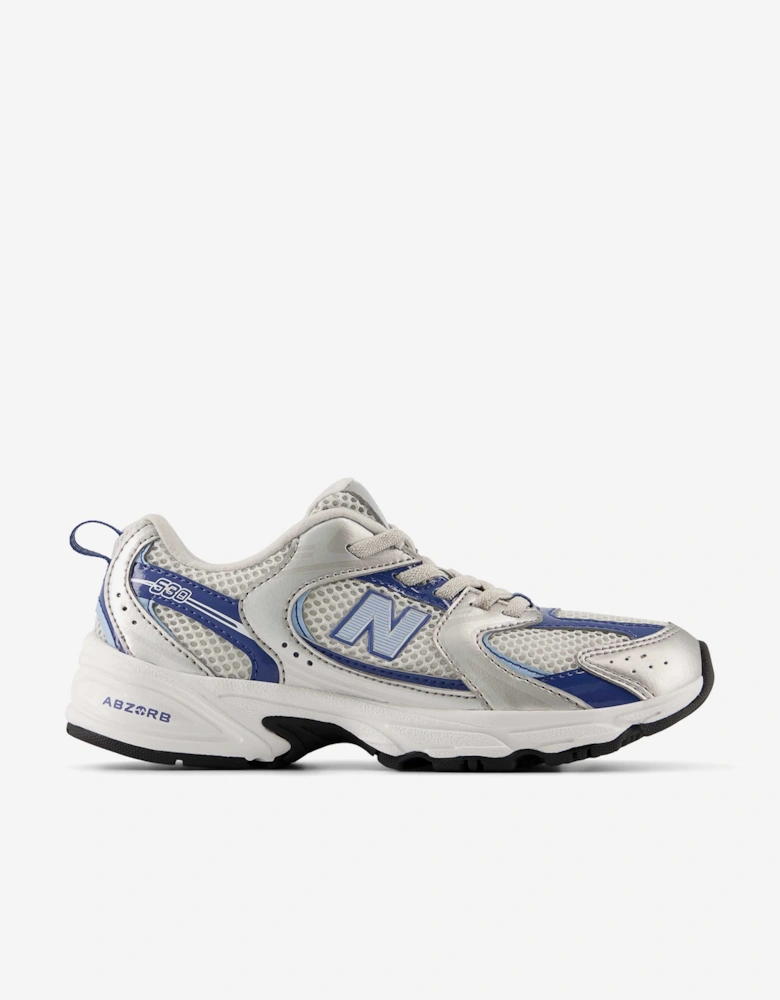 New Balance Kids 530 Bungee Lace Trainers in Silver