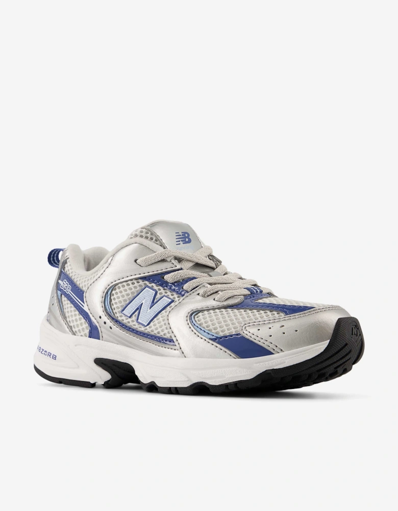 New Balance Kids 530 Bungee Lace Trainers in Silver