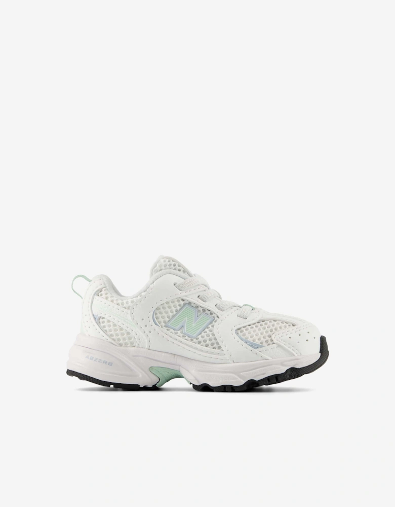 New Balance Girls 530 Bungee Lace Trainers in White