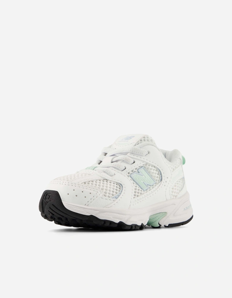 New Balance Girls 530 Bungee Lace Trainers in White