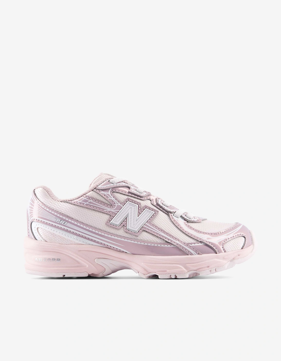 New Balance Girls 740 Bungee Lace Trainers in Pink