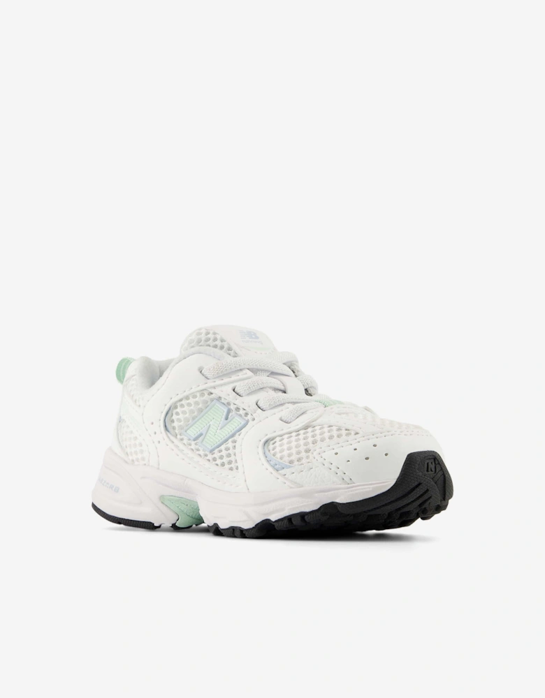 New Balance Girls 530 Bungee Lace Trainers in White
