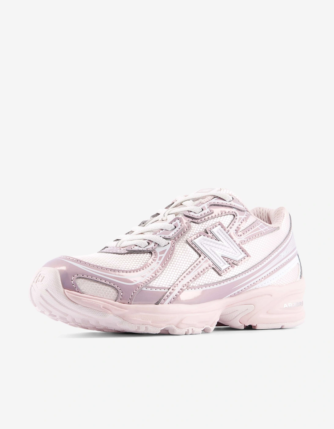 New Balance Girls 740 Bungee Lace Trainers in Pink