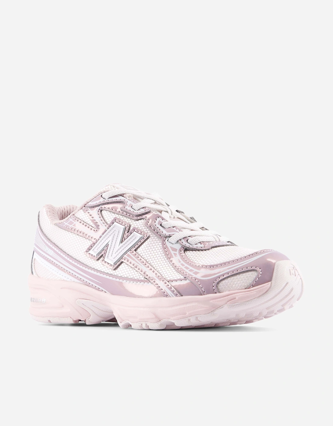 New Balance Girls 740 Bungee Lace Trainers in Pink