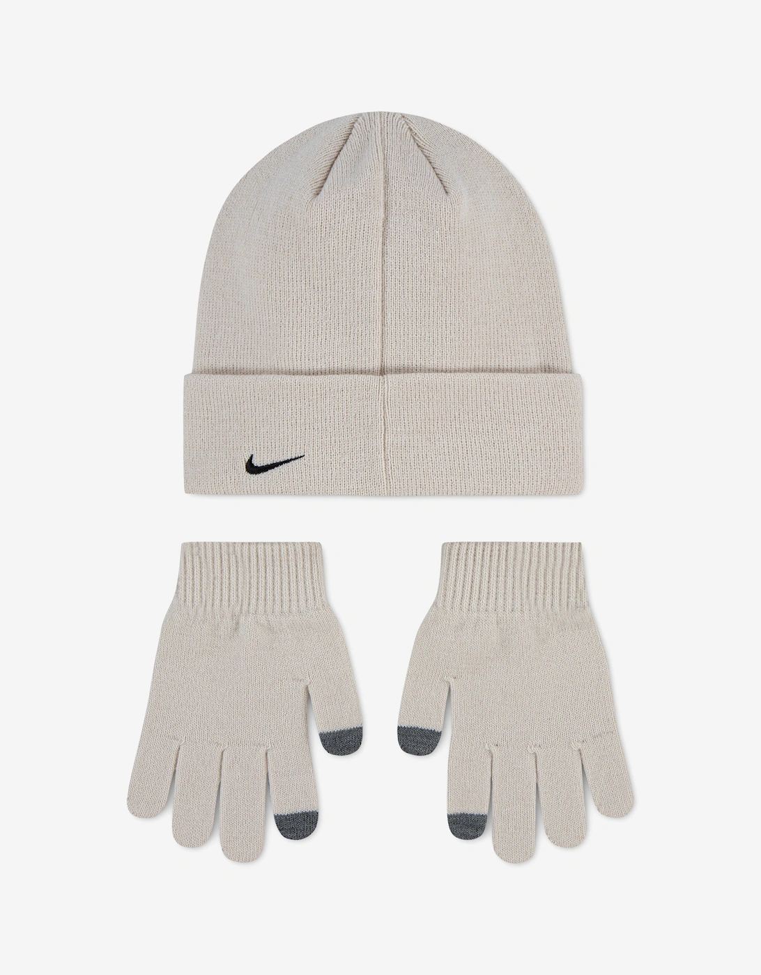 Nike Kids ACG Core Peak Beanie Set in Beige
