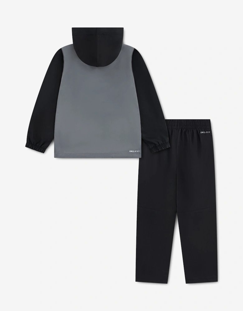 Nike Boys Full Zip Woven Tracksuit in Black