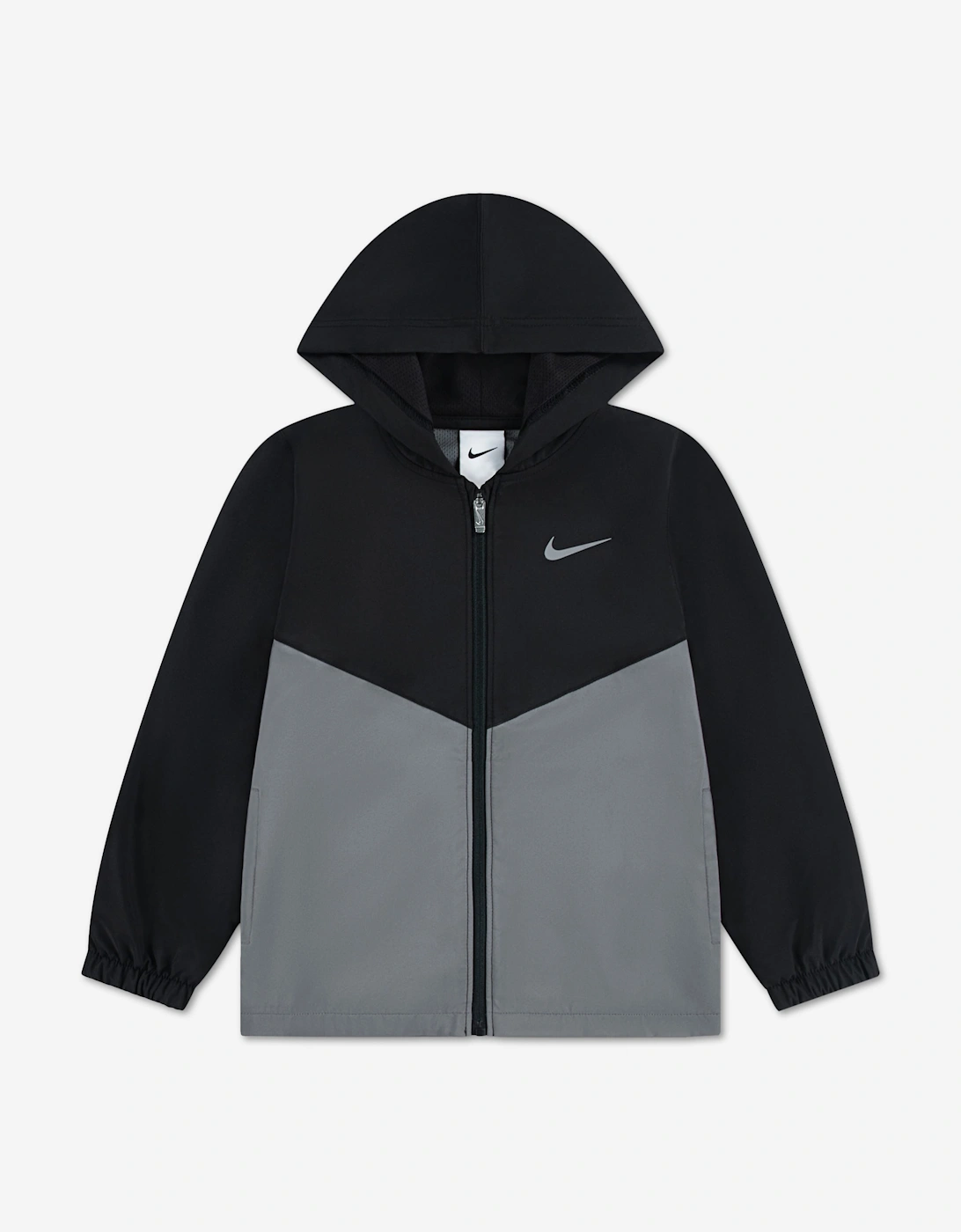 Nike Boys Full Zip Woven Tracksuit in Black