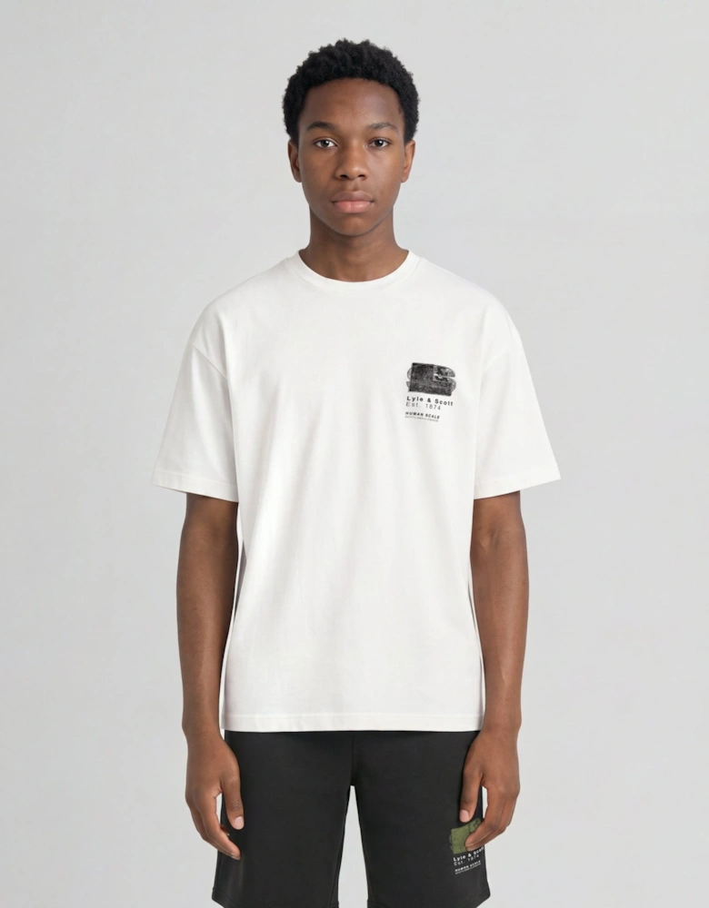 Half Tone Monogram Graphic T-Shirt