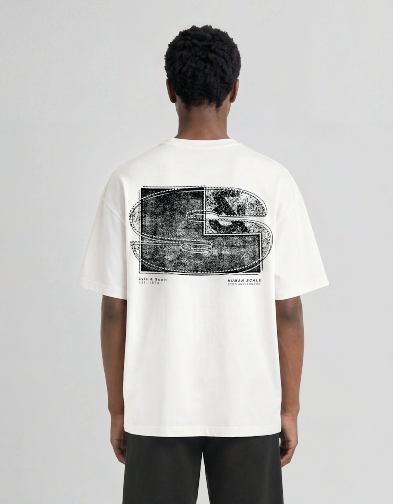 Half Tone Monogram Graphic T-Shirt