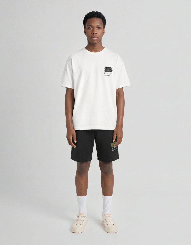 Half Tone Monogram Graphic T-Shirt