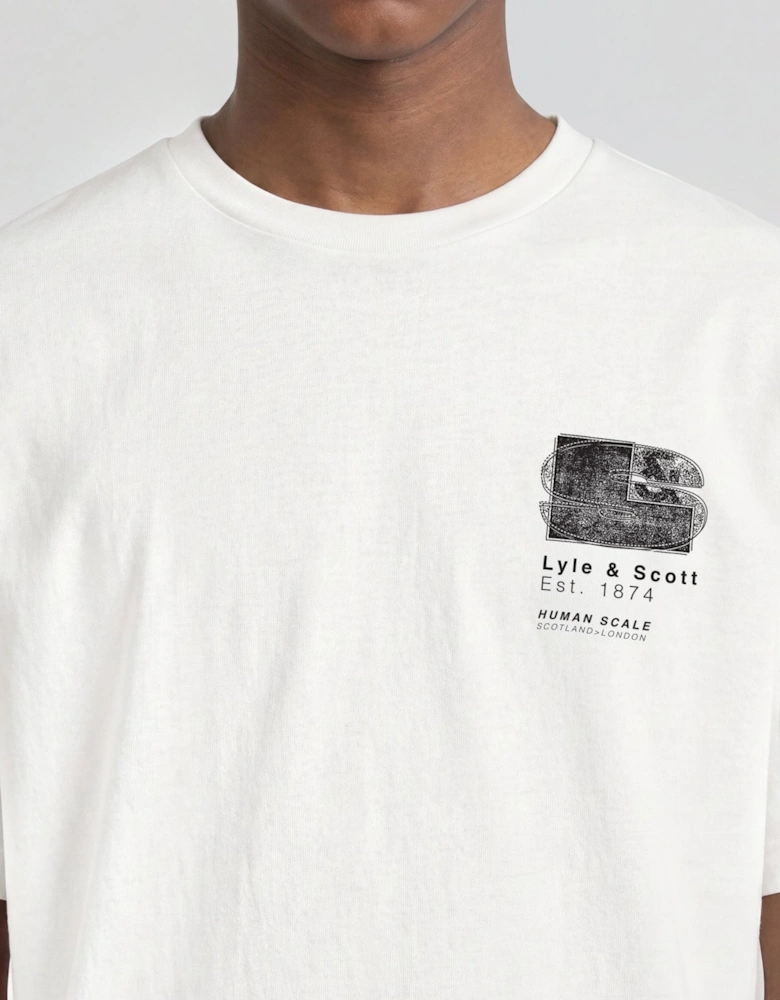 Half Tone Monogram Graphic T-Shirt