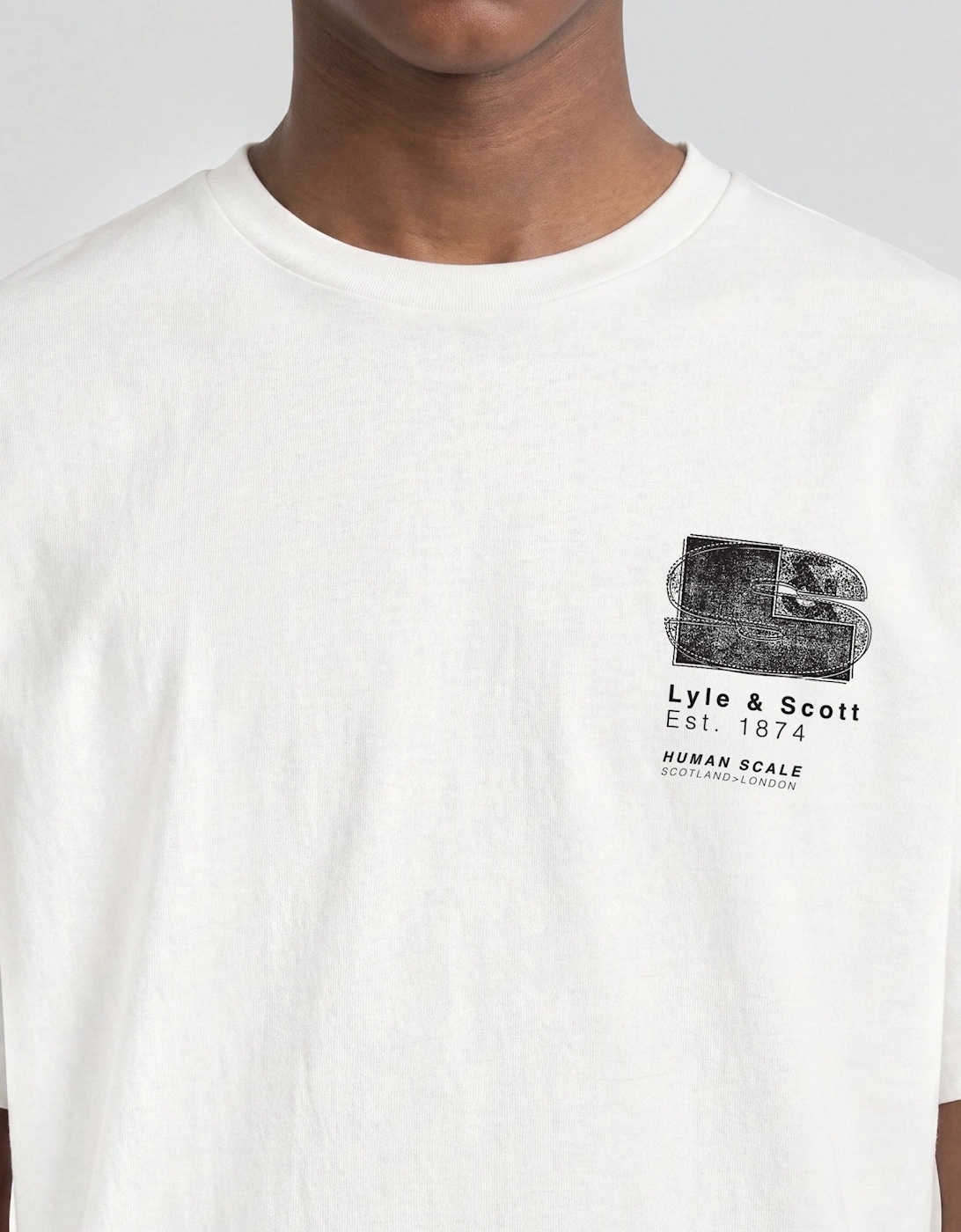 Half Tone Monogram Graphic T-Shirt