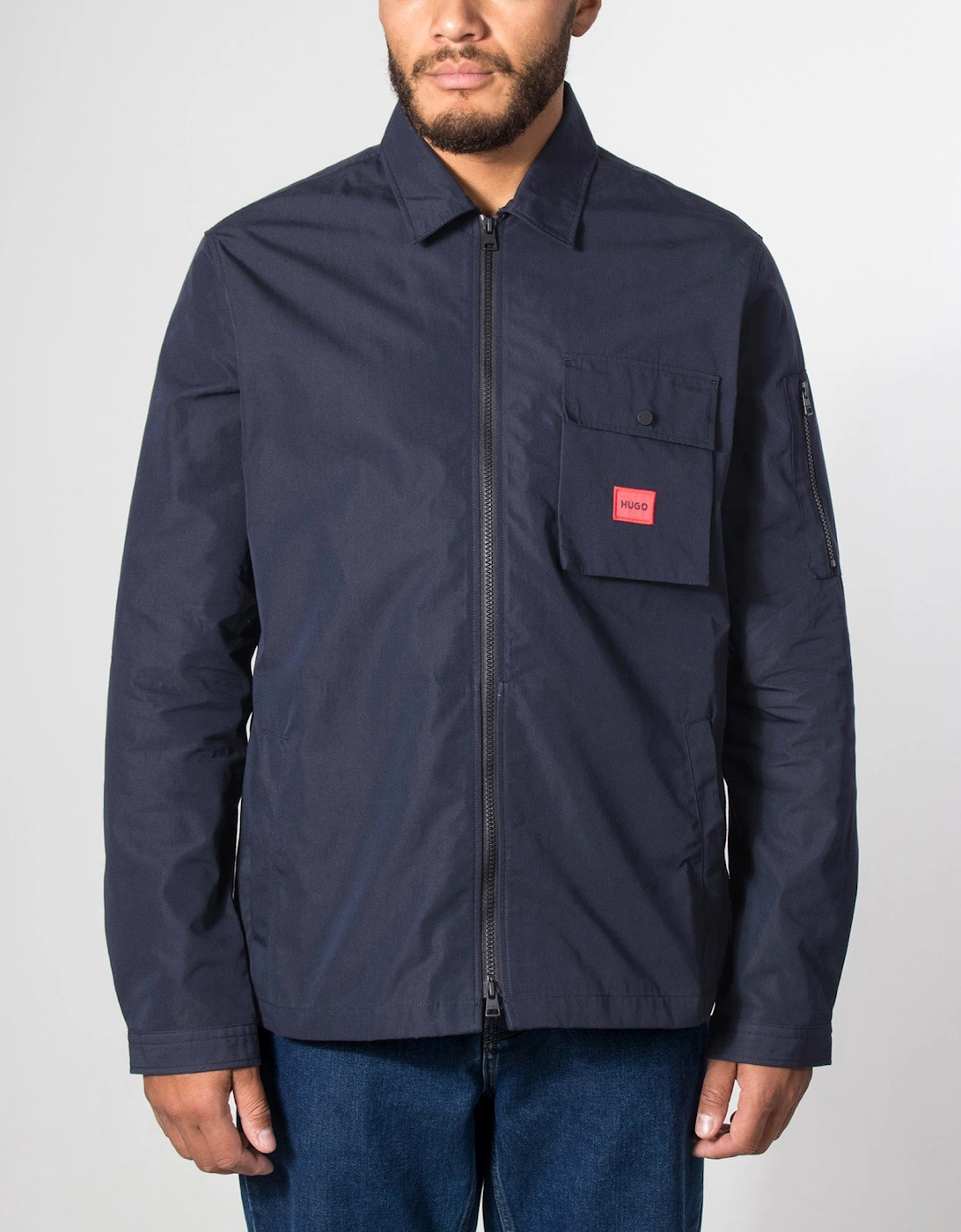 Relaxed Fit Emmond Zip Through Overshirt
