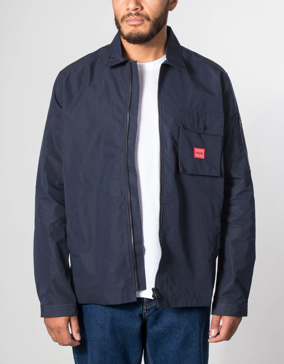 Relaxed Fit Emmond Zip Through Overshirt