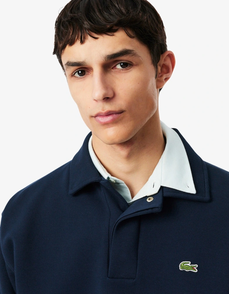 Lacoste Polo Collar Piqué Sweatshirt