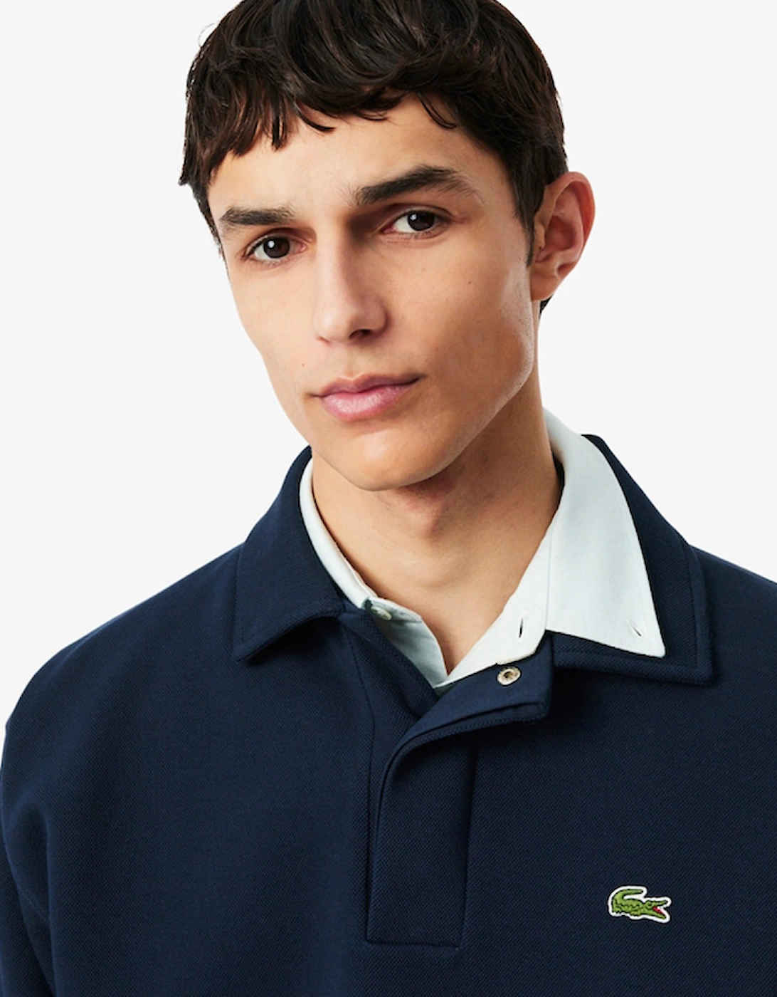 Lacoste Polo Collar Piqué Sweatshirt