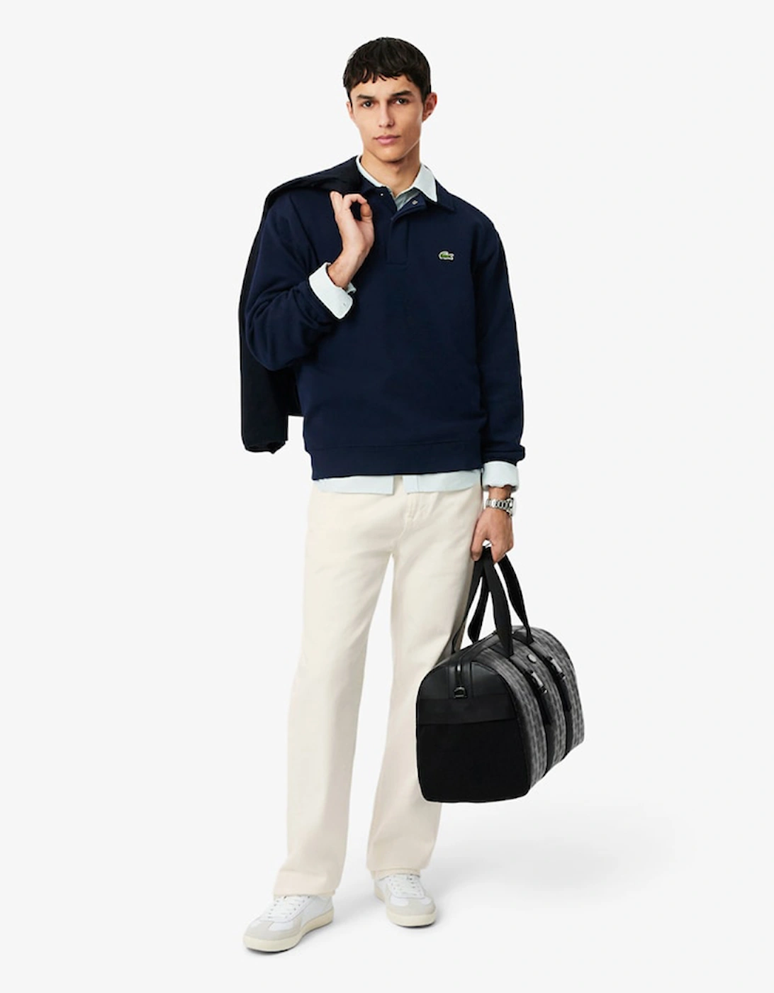 Lacoste Polo Collar Piqué Sweatshirt