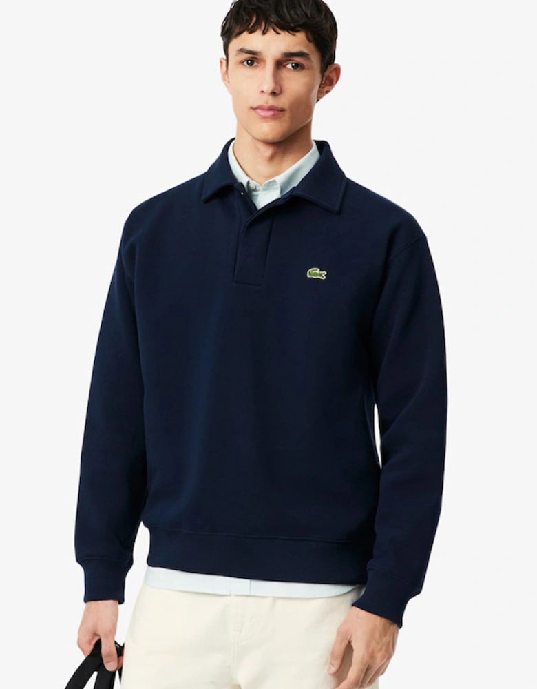 Lacoste Polo Collar Piqué Sweatshirt