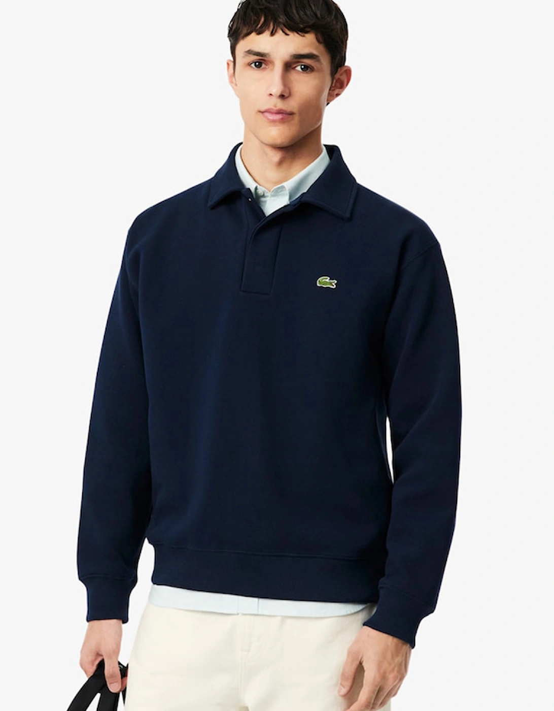 Lacoste Polo Collar Piqué Sweatshirt
