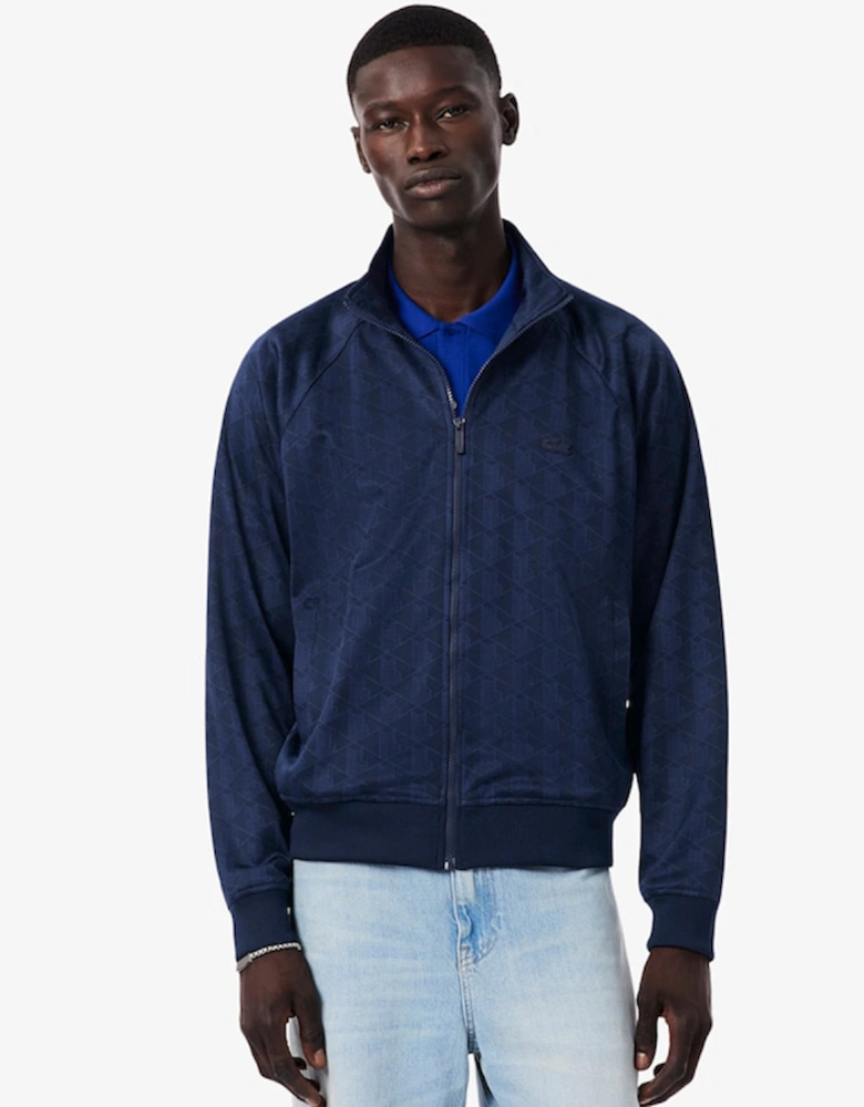 Lacoste Monogram Jacquard Zipped Jacket