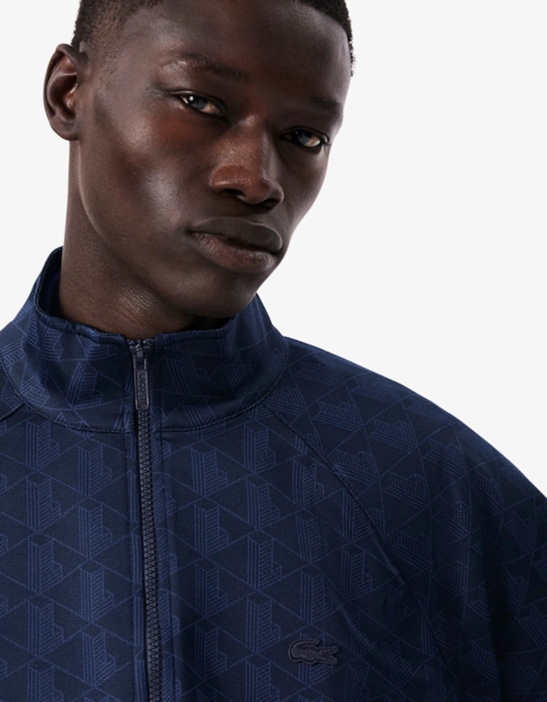 Lacoste Monogram Jacquard Zipped Jacket