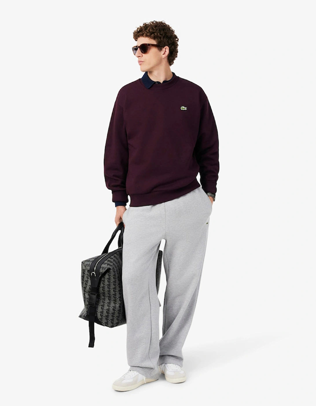 Lacoste Cotton Fleece Crew Neck Sweatshirt