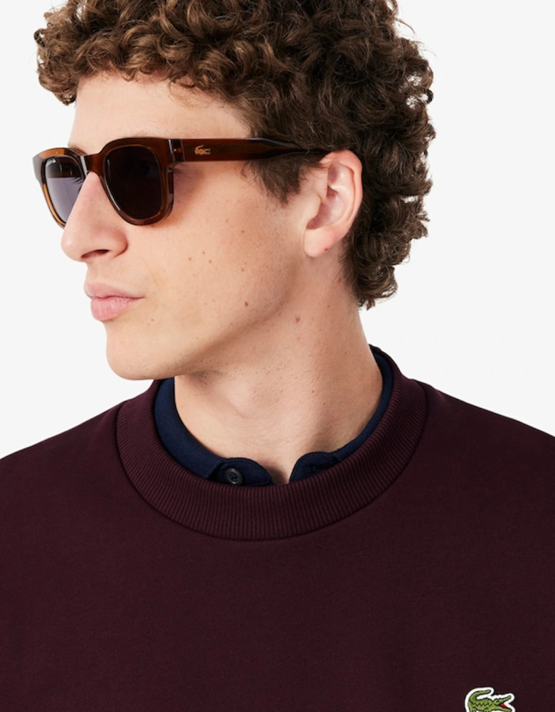 Lacoste Cotton Fleece Crew Neck Sweatshirt