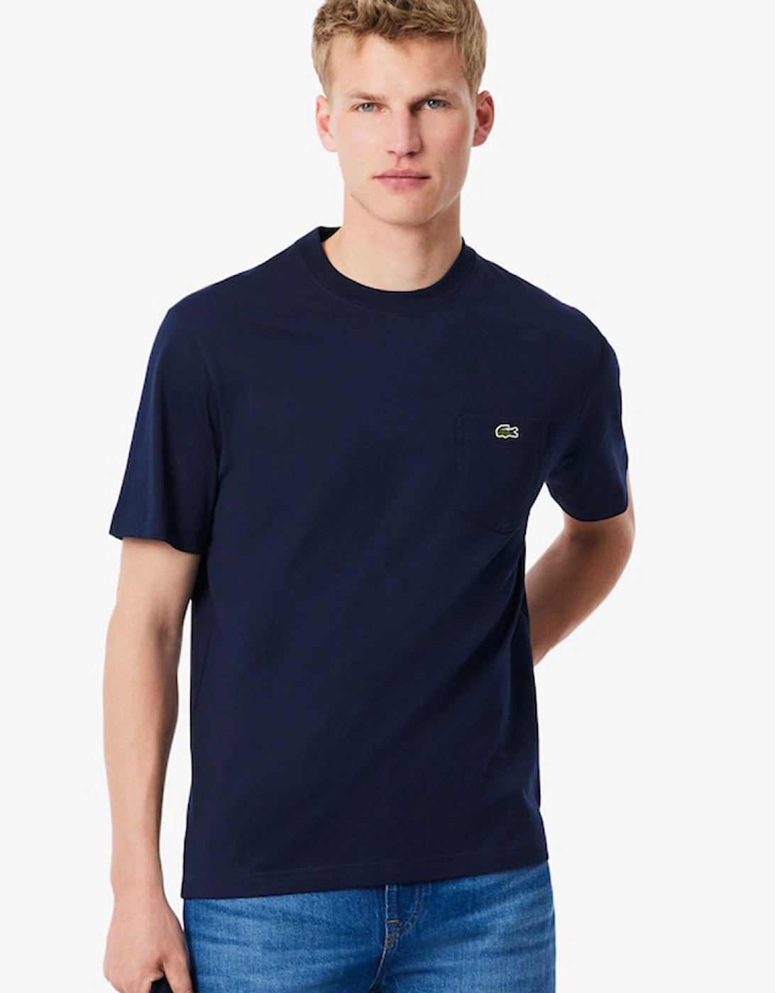 Lacoste Cotton T-Shirt with Breast Pocket